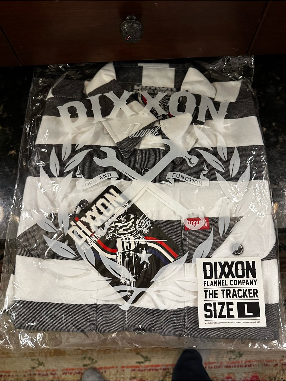 DIXXON Black and White Striped Flannel Shirt - The Tracker